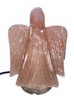 Himalayan Salt Lamp Angel Shaped Hand Carved Wooden Base W switch 9 5 X 6 5 Inch
