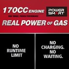 Powersmart 22  Gas Self-propelled Lawn Mower  3-in-1  170cc Engine  Rear Drive