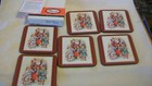 Set Of Six Father Christmas Deluxe Drink Coasters From Pimpernel