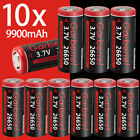 Garberiel  Batteries 26650 3 7v Li-ion Rechargeable Battery For Torch Flashlight