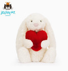 Jellycat Bashful Little Red Love Heart Bunny   New With Tags-christmas Gifts