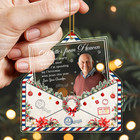 Personalized A Letter From Heaven Christmas Ornament Family Memorial Ornament