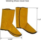 Leather Welding Boot   Shoes Covers Fire Resistant Welding Spats Heat