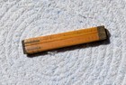 Antique  Circa 1850s 4-fold 12  Ruler  Hand Engraved Increments 