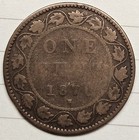 1876 H Canada Large Cent - Canadian Penny 1876h 1876-h