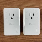 Tp-link Av1000 Passthrough Powerline Starter Kit Ethernet Adapter Tl-pa7017p Kit