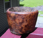 Antique Primitive Burl Wood Bowl Native American 