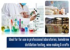 Eisco Labs 100ml Graduated Cylinder  Class A - White Graduations  Round Base