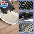 Cat Litter Mat  23x15 Inch Honeycomb Double Layer Non-slip Kitty Litter Box Mat 