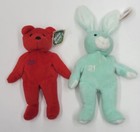 Sammy Sosa  21 1998 Salvino   s Bamm Beanos Beanie Red Bear   Blue Bunny Plush Tag