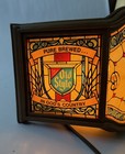 Heilemans Old Style Beer Clock Light Faux Stain Glass Vintage Sign Works Great 