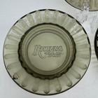 Vintage Riviera Hotel Casino Las Vegas Smoked Glass Ashtrays Lot Of 3 Ribbed
