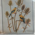 Vtg Bucilla  goldfinches  Crewel Work Grandma Core 1981 Kit Nos