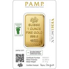 1 Oz Gold Bar - Pamp Suisse - Fortuna - 999 9 Fine In Sealed Assay