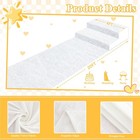 White Velvet Aisle Runner 4 Feet By 20 Feet Elegant Flatwoven Wedding Carpet