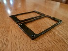 Black Flat Electric Guitar Humbucker Pickup Ring Frame Set