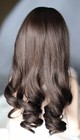 Unbranded Dark Brown Brunette Curly Center Part Doll Wig Size 8-9  For Bjd Sd13