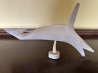 Inuit Eskimo Serpentine Carving Sculpture Whale On A Base