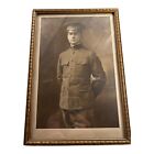 Antique Ww1 Framed Officer Photograph