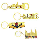 12 Pack Gold New York City Metal Keychains Nyc  Keyring Souvenir Collection