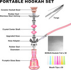 Hookah Set 4 Hose 21   Shisha Hookah Set With Everything - Glass Shisha Vase  Di