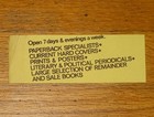 Vintage Coliseum Books Bookstore bookshop Ad prtomo Bookmark new York ny nyc