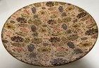 Vintage Mcm Abstract Atomic Fiberglass Bowl Mid Century Modern 50s Decorative