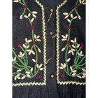 Passports Pier 1 Imports Vintage Embroidered  Fringe Vest  Folk Hippie Boho S