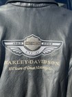 Harley-davidson 100th Anniversary Leather Jacket Black 1903-2003 Women Sz Large