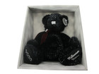 Vtg Boxed Millennium 2000 Dan Dee Teddy Bear Black Silver Plush 1st Edition New