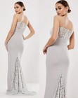 Gray Dress W  Train Size 8 Wedding Bridesmaid Bridal Formal Prom Cocktail Party
