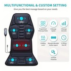 9 Mode Massage Car Seat Cushion With Heated Back Neck Massager Chair For Home