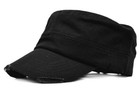 Military Army Cap Hat Cadet Patrol Castro Distressed Cotton Vintage Baseball Cap