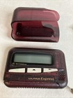 Rare Motorola Translucent Maroon Purple Pager Beeper W clip   Chain Tested