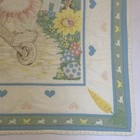 Vintage Peter Rabbit Beatrix Potter Nursery Crib Blanket Quilt  32x 42  Bunny