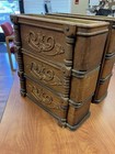 Six 6 Ornate Oak Drawers And Frames From Singer Treadle Sewing Machine