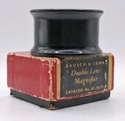 Vintage Bausch   Lomb 3 5x Double Lens Magnifier W  Box