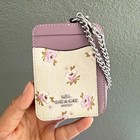 Coach Zip Card Case With Floral Print  Cau43