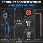Brake Line Flaring Tool Kit  3 16    And 1 4    Sae Double Flare Tool For Brake Line