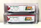 Micro-trains N Scale  set Of 2  New Brunswick 50  Standard Box Car 07700158