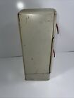 Vintage Child s White Wolverine Tin Refrigerator  1950 s