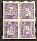 Travelstamps  1924 Denmark Stamps Scott  171a - Block Of 4 - Mint Mnh Og