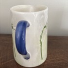 Faiencerie De Gien Creamer Pitcher  Alice Pattern   Mint Condition  4 1 4    Tall
