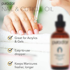 4 Oz Nail And Cuticle Oil - Nourishing Treatment With Dropper - Natural Blend En