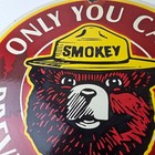Vintage Smokey Bear Sign - Prevent Wildfires Prevention Porcelain Gas Park Sign