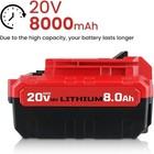 2pack 20v 8 0ah 20 Volt Lithium-ion Battery For Porter Cable Max Pcc685l Pcc680l