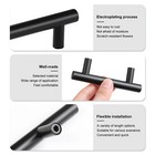 30 Packs Matte Drawer Handles Pull Metal T Bar Knob Kitchen Cabinet Hardware