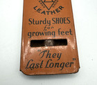 Rare Antique Tin Litho Whistle Advertising Vintage 1920 s Triangle Brand Shoes