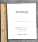 Vtg Christmas Card People Walk Snowy Path Country Church Pine Forest By Sunshine