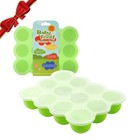 Baby Food Storage Container  12 Portions X 2 5oz - Bpa Free Silicone Freezer    